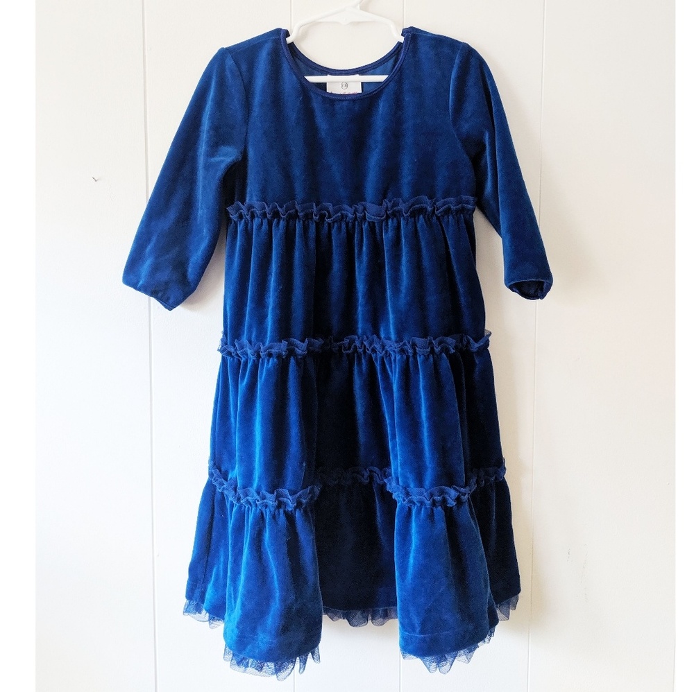 Hanna Andersson girl's Royal Blue Dress Size 5T